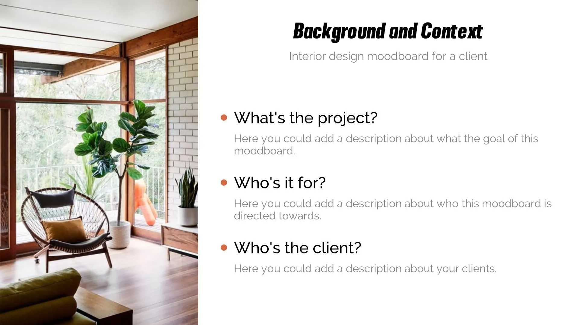 Background/context slide